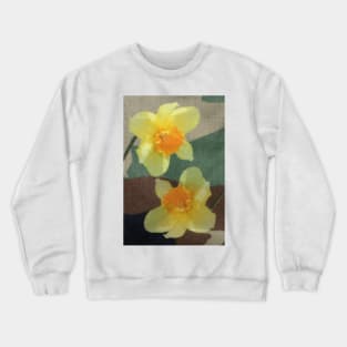 Bi Colour Daffodils Crewneck Sweatshirt